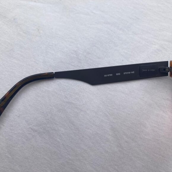 Guess 6760 52Q Women Tortoise Brown Oversized Dark Havana Sunglasses - Picture 9 of 15